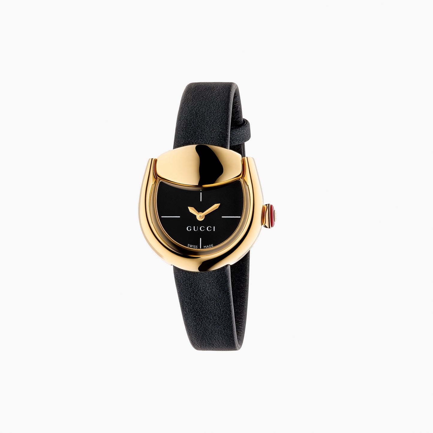 Gucci Horsebit 27mm x 25mm Yellow Gold Plated Quartz Watch