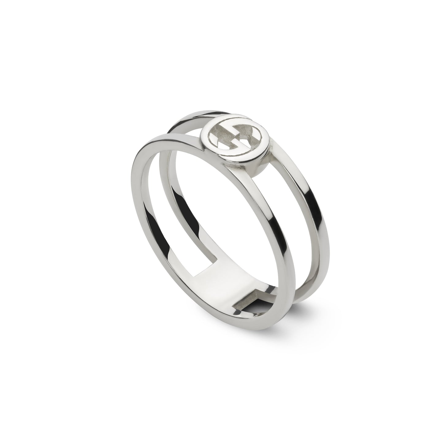 Gucci Interlocking G Sterling Silver 6mm Ring