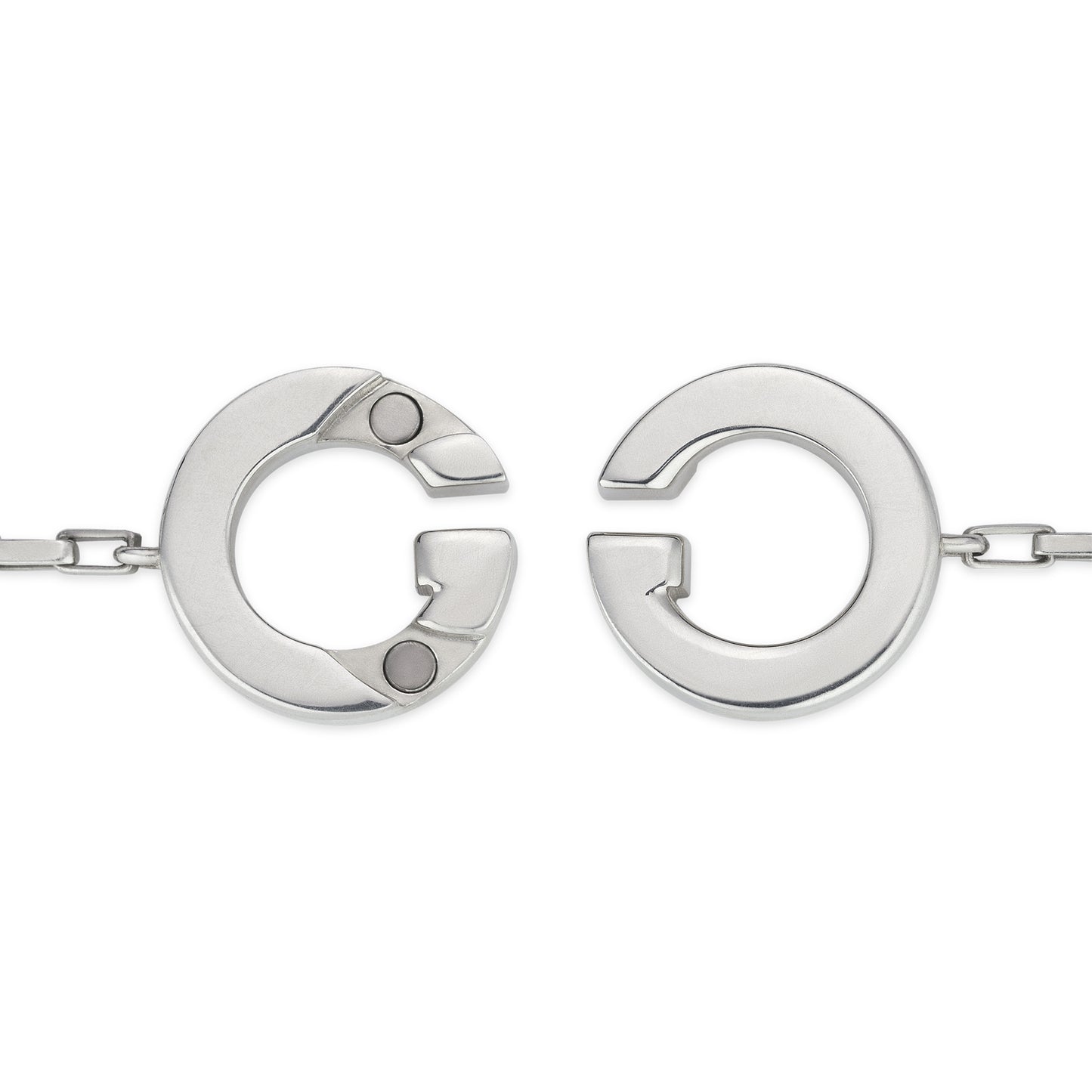 GUCCI Interlocking 925 Sterling Silver Bracelet