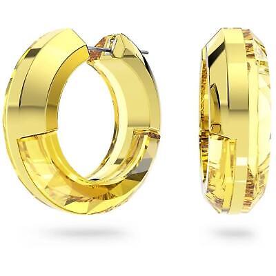 Lucent hoop earrings, Yellow