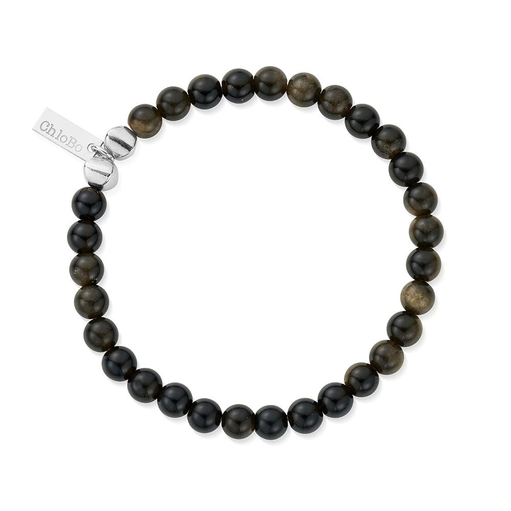 Gent's Obsidian Bracelet