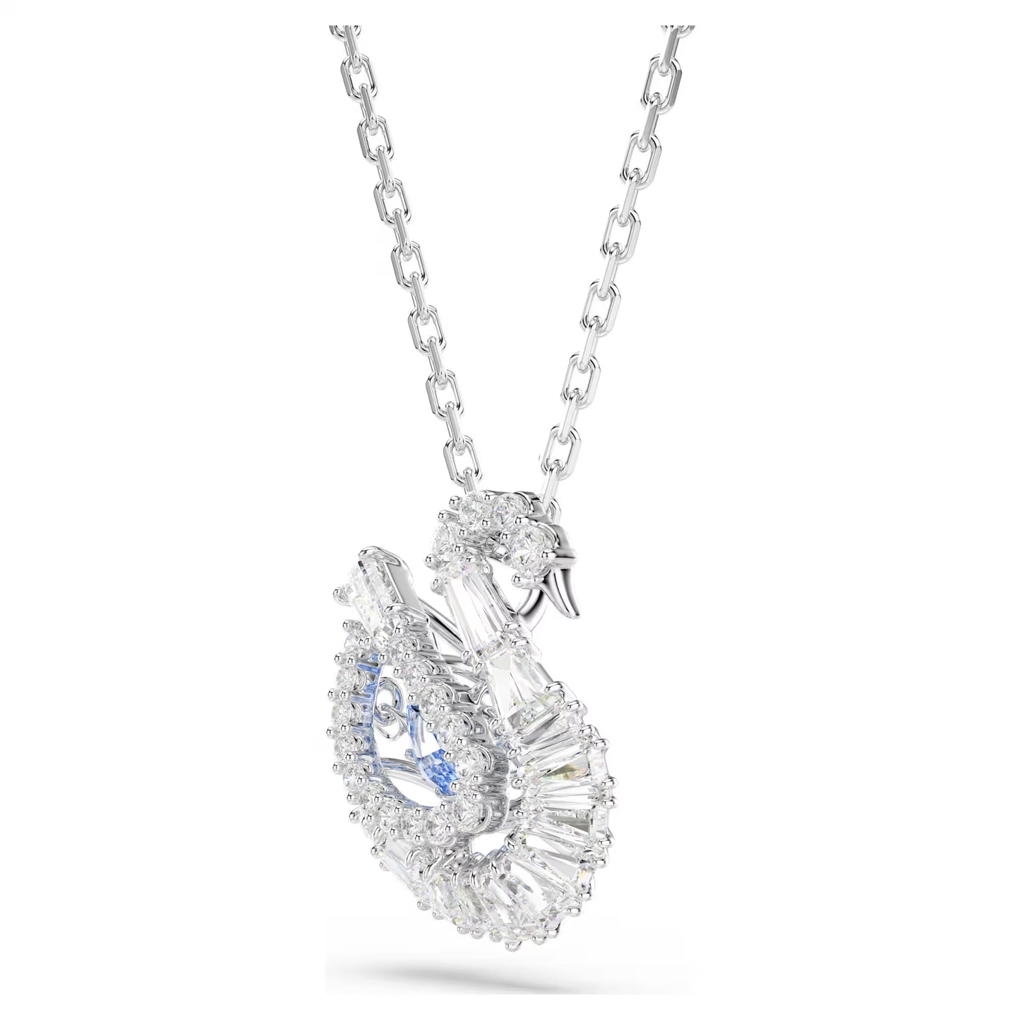 Swan pendant, Mixed cuts, Swan, Blue