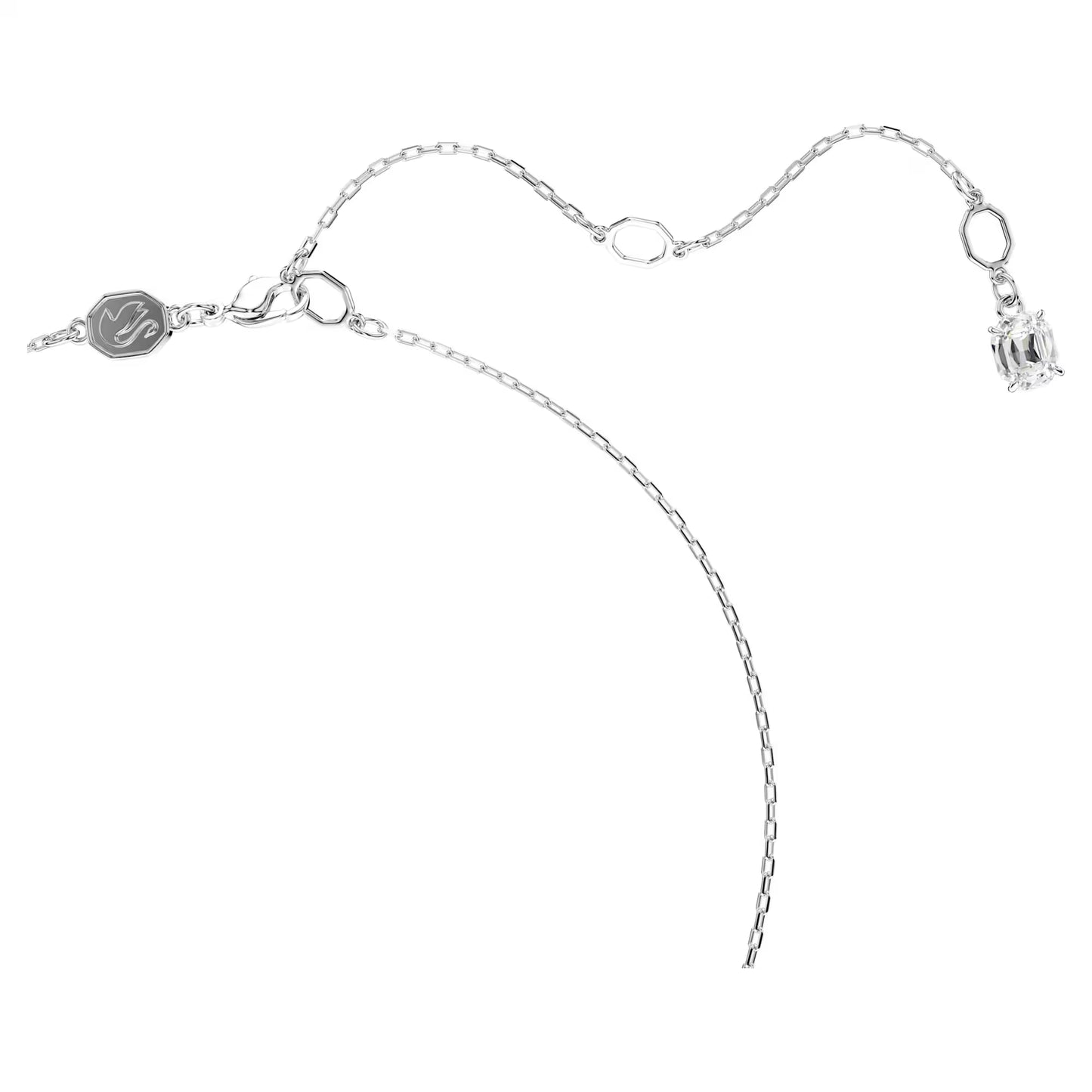 Swan pendant, Swan, Black, Mixed metal finish