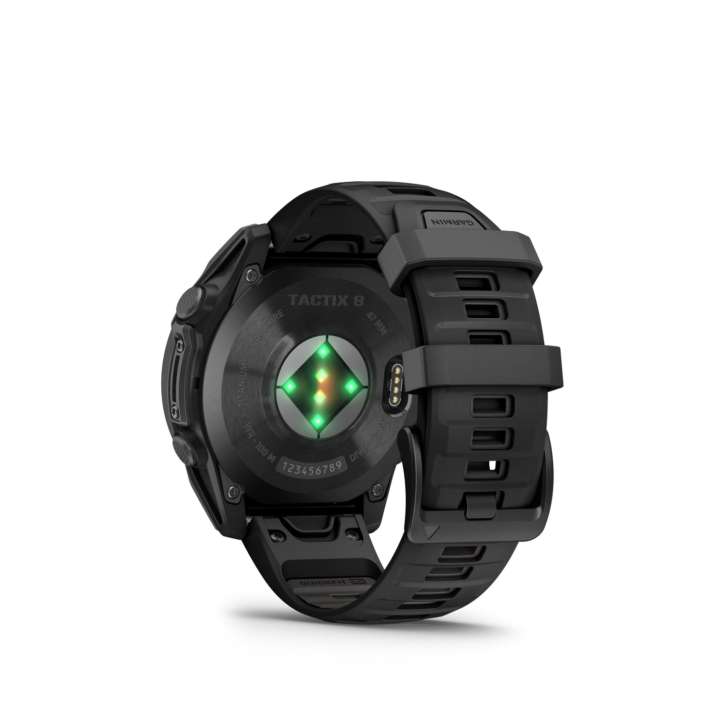 Garmin Tactix 8 47mm AMOLED Sapphire Titanium Black Silicone Band