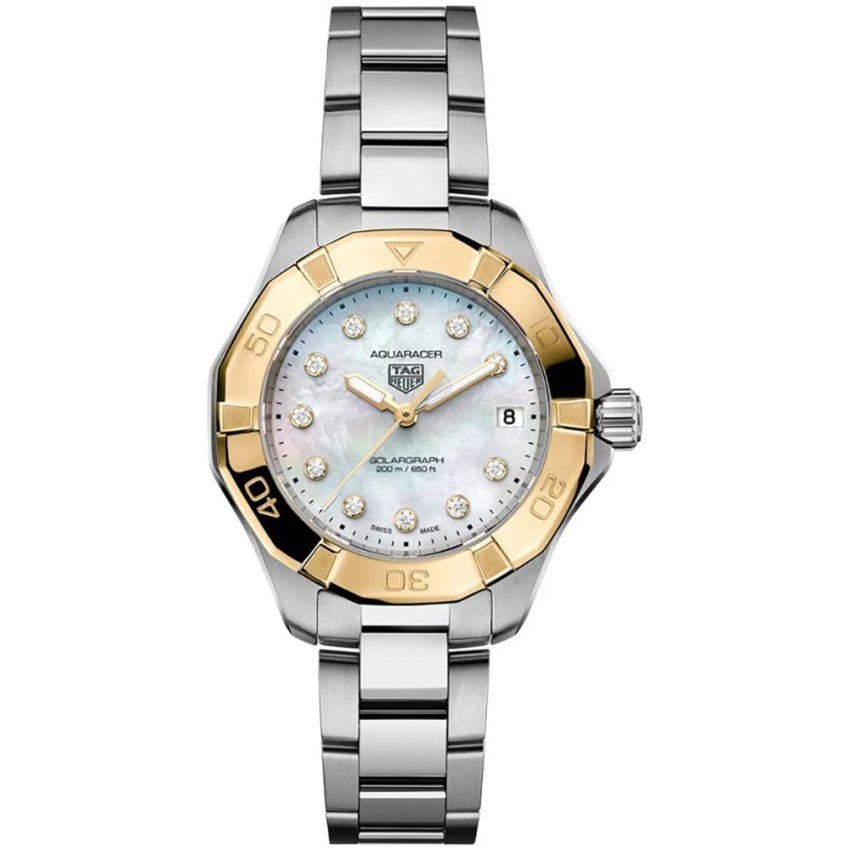 AQUARACER Professional 200 Solargraph Two Tone Watch