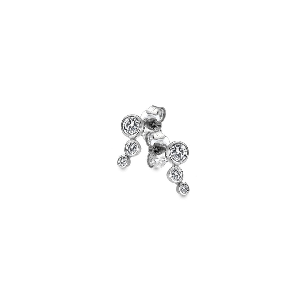 Silver CZ Tender Earrings