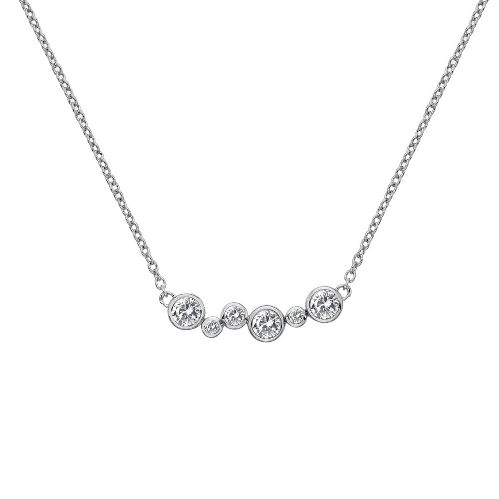 Silver CZ Tender Necklace