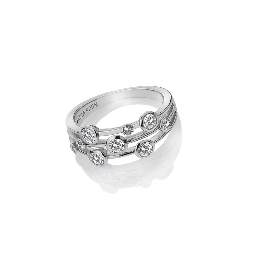 Silver Tender Statement CZ Ring - N