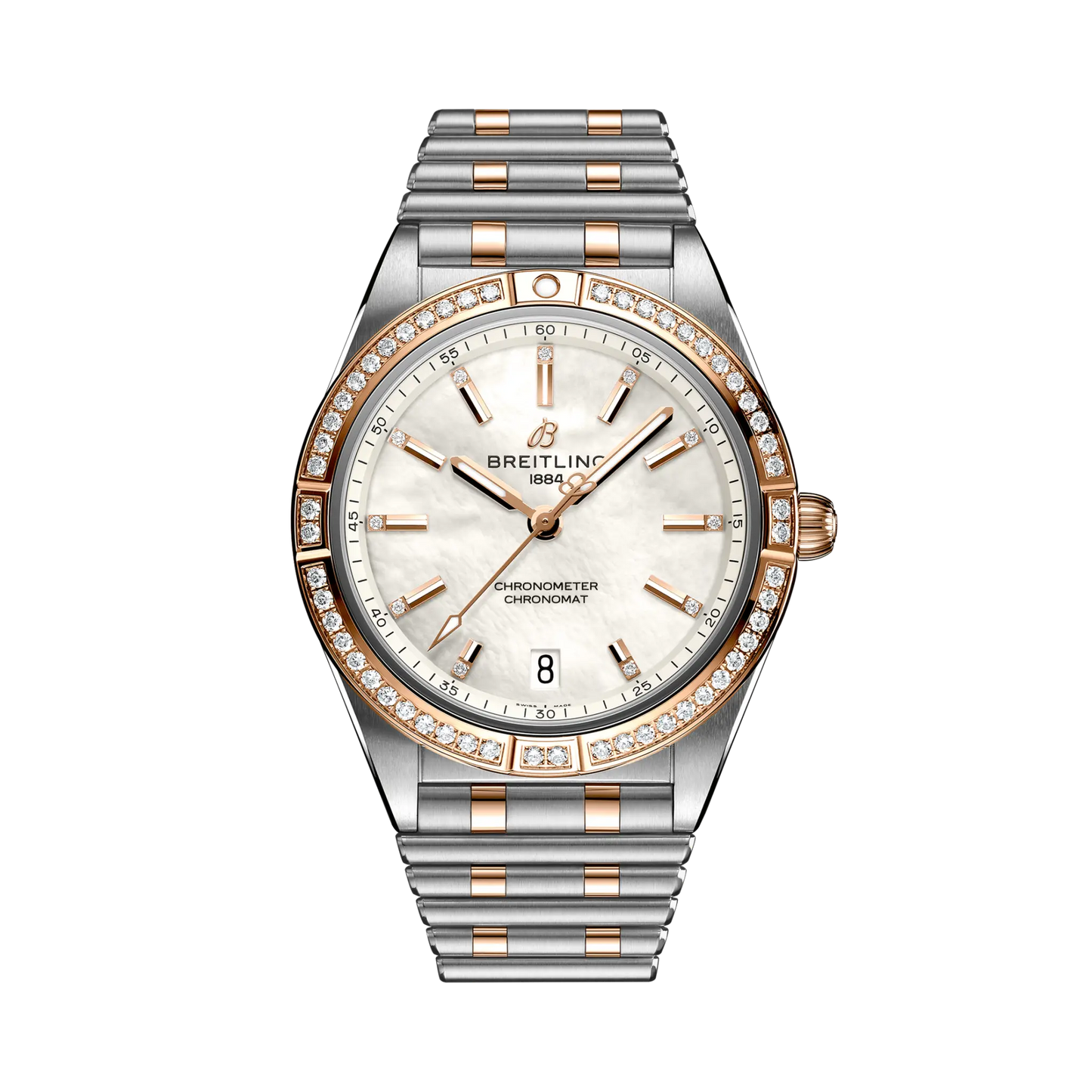 Chronomat Automatic 36 | 36mm Steel Case 18ct Gold Diamond Set Bezel & Dial