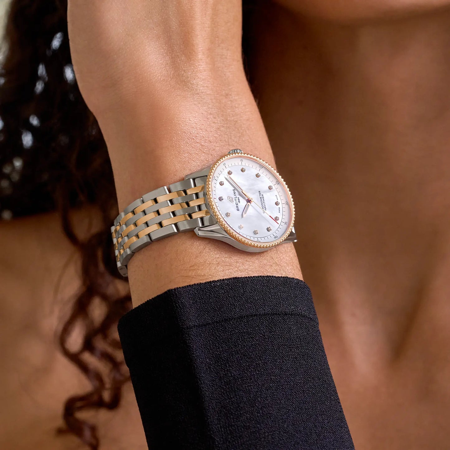 NAVITIMER 32 | 32mm Steel Case Pearl & Diamond Dot Dial