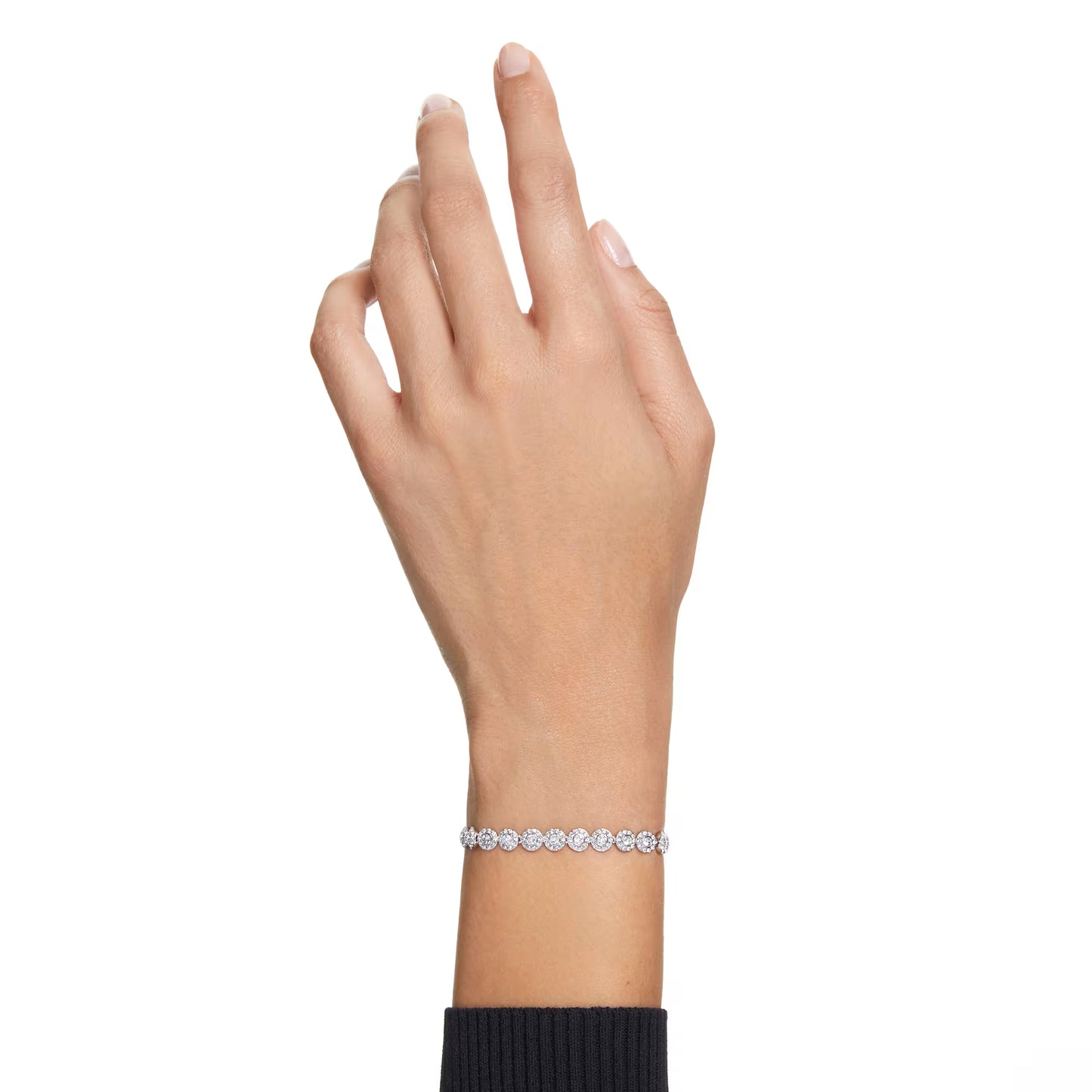 Una Angelic Tennis bracelet, Round, Small, White