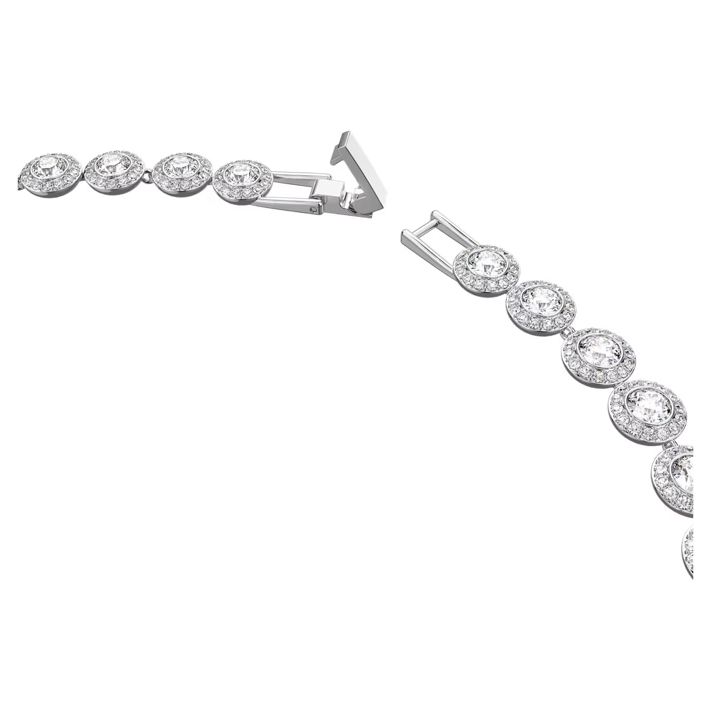 Una Angelic Necklace Set, White, Rhodium