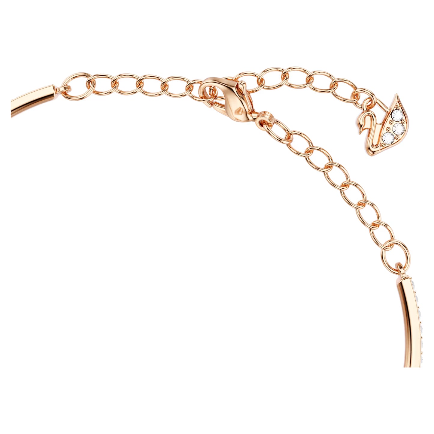 Una bracelet, Round cut, Oval shape, Red, Rose gold-tone plated