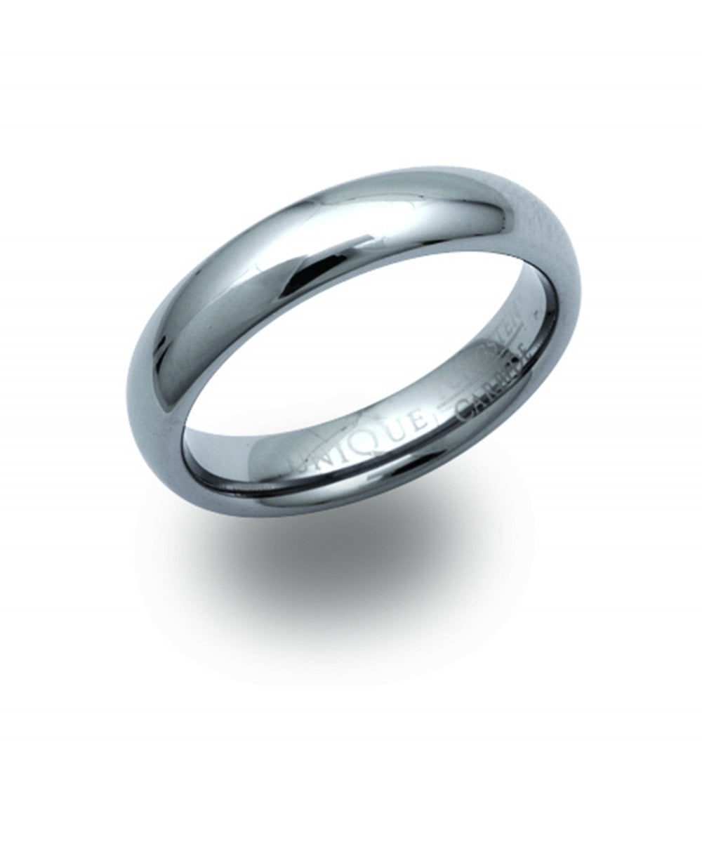 Tungsten Carbide Polished 5mm Ring - Size 64