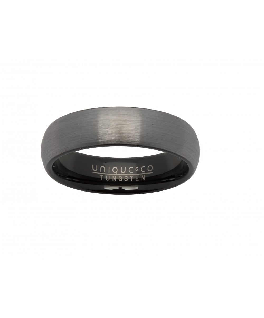 Tungsten Carbide Ring with Black IP Plating 6mm - Size 62
