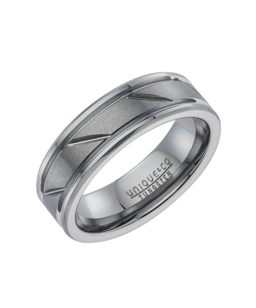 Tungsten Carbide Ring 7mm - Size 64