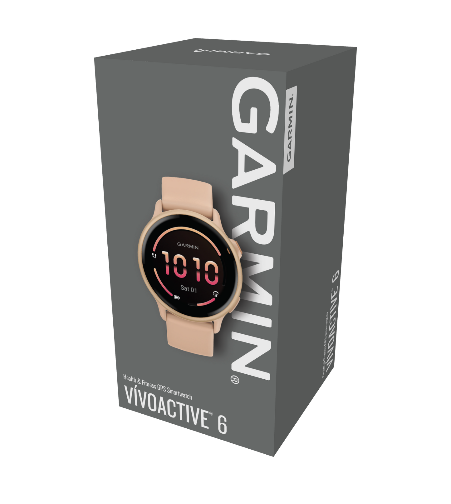 Garmin Vivoactive 6 Metallic Pink Dawn with Pink Dawn Band