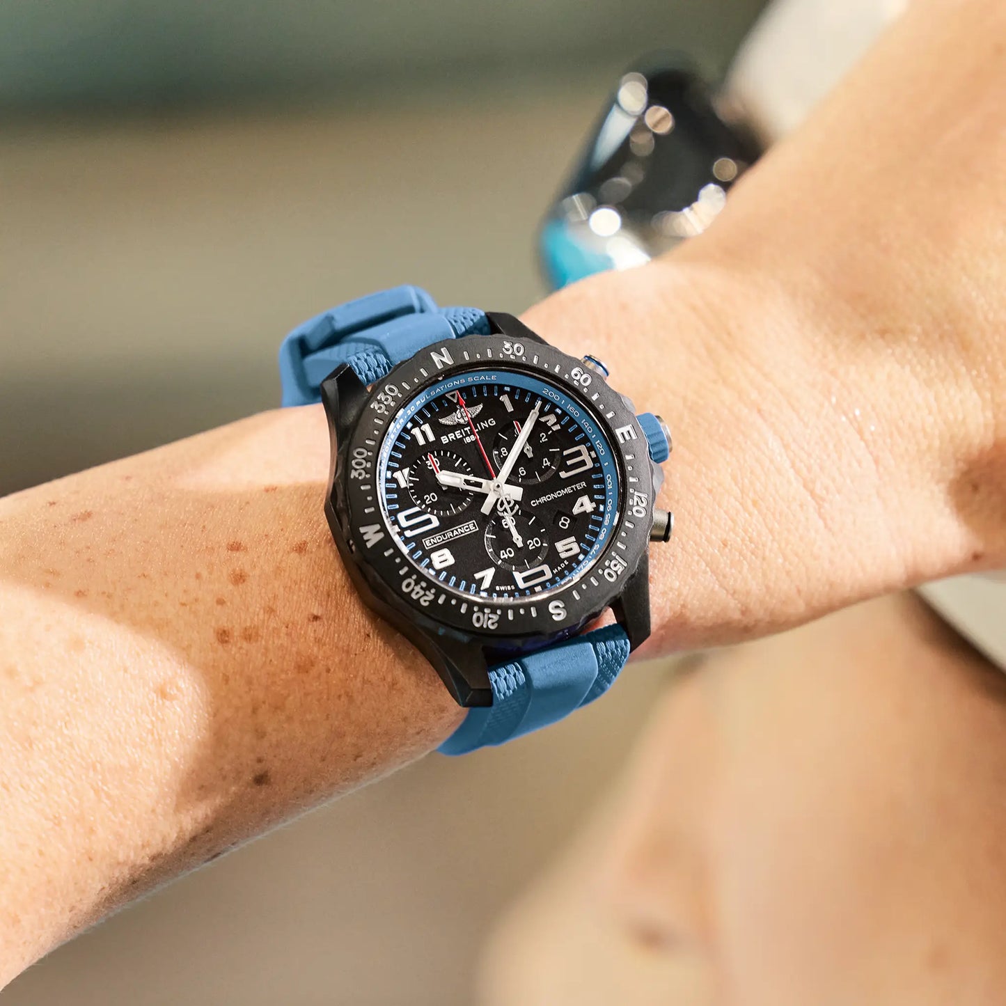 Endurance Pro 44 | 44mm Breitlight® Case Blue Strap