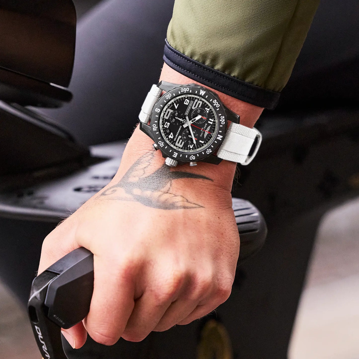 Endurance Pro 44 | 44mm Breitlight® Case White Strap