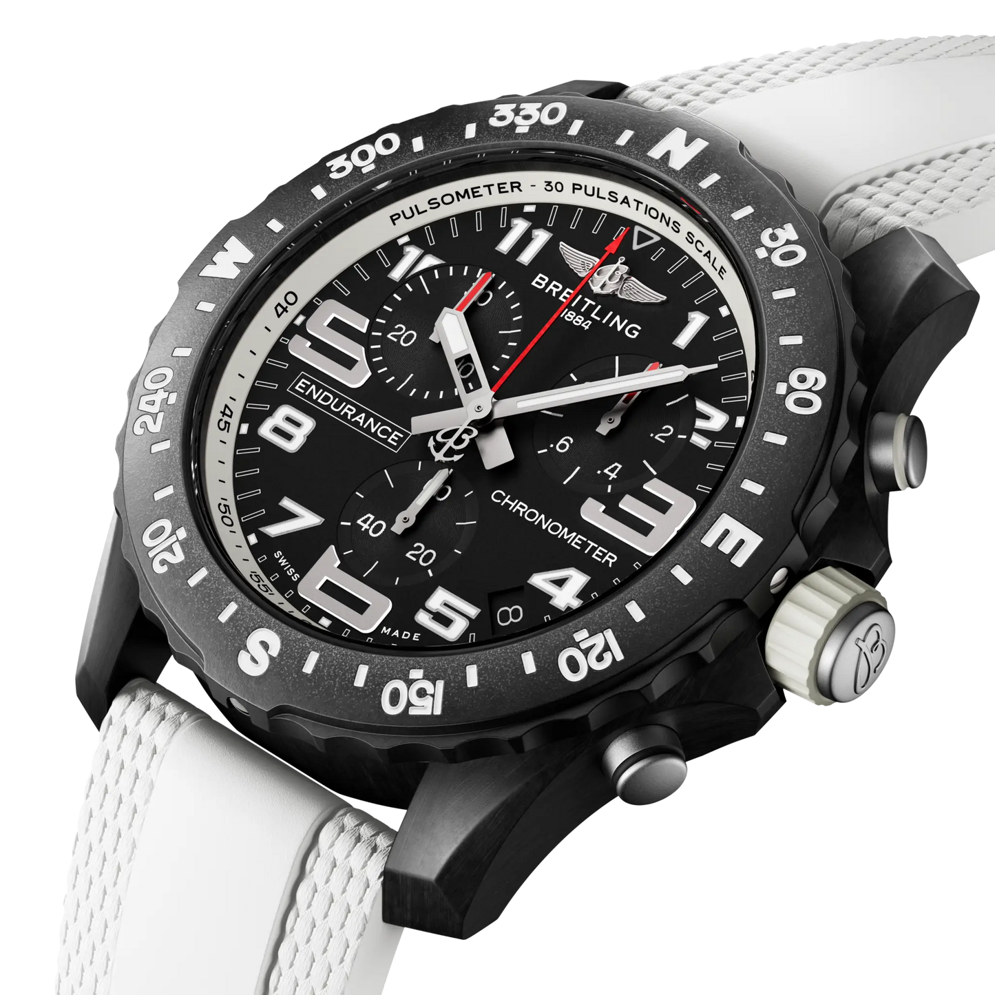 Endurance Pro 44 | 44mm Breitlight® Case White Strap
