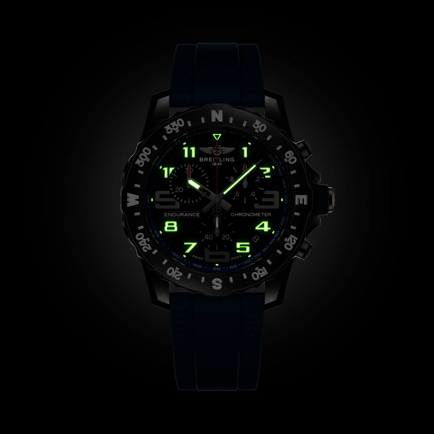 Endurance Pro 44 Chronograph | 44mm Breitlight® Case Blue Strap