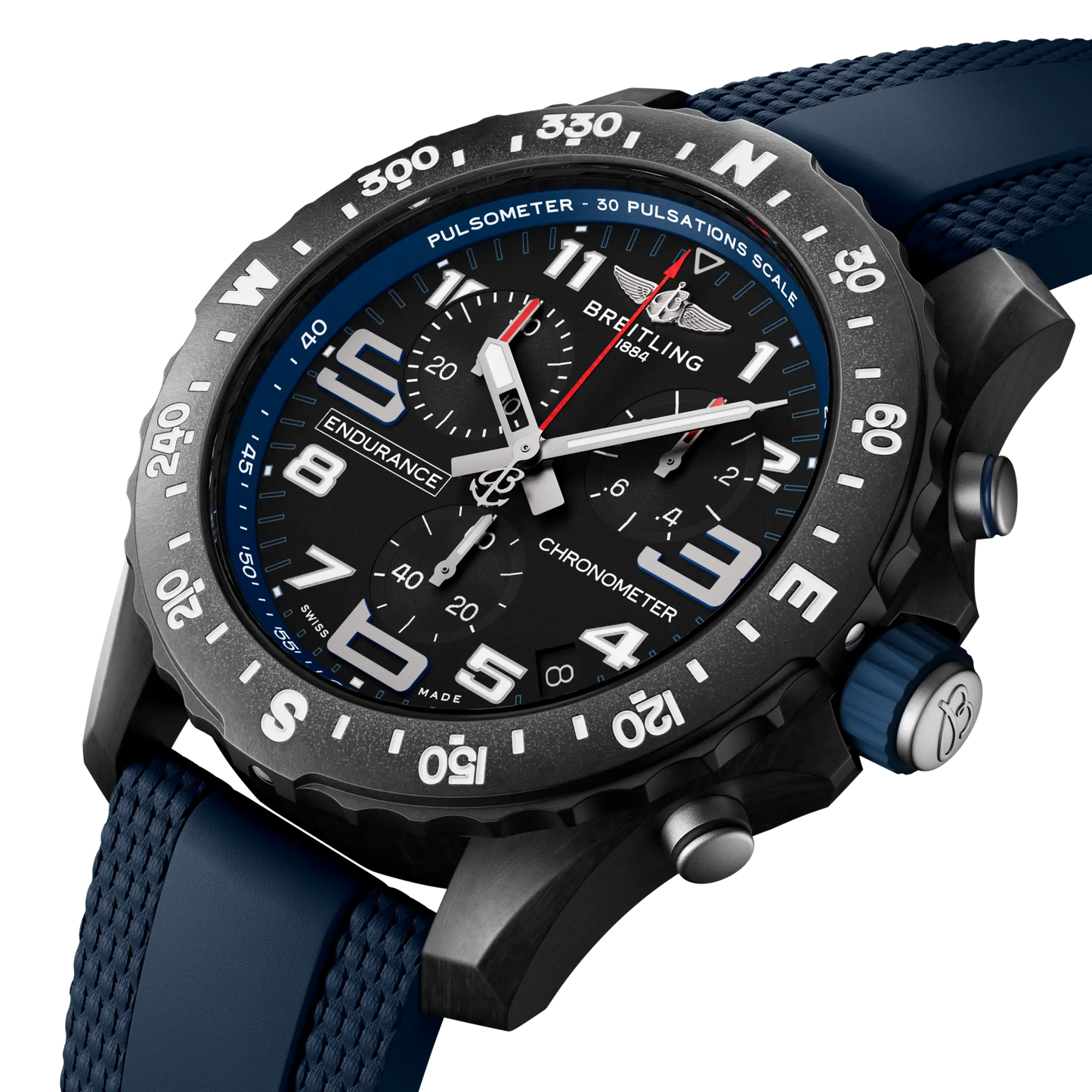 Endurance Pro 44 Chronograph | 44mm Breitlight® Case Blue Strap