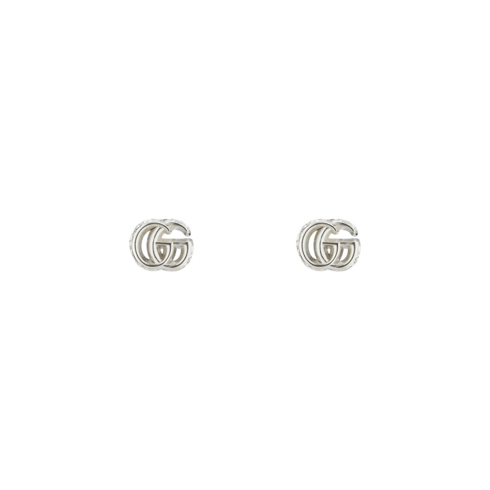 GUCCI GG Marmont Sterling Silver Stud Earrings