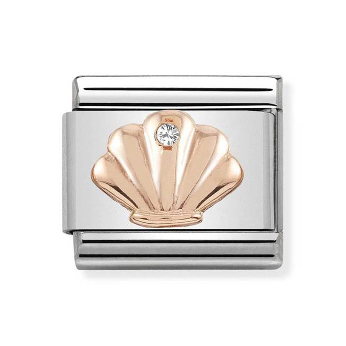 Composable Classic 9ct Rose Gold Shell charm