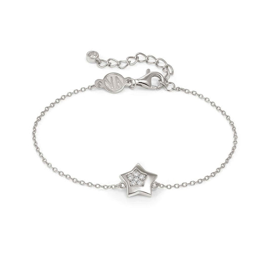 Petit Sparkle Bracelet in 925 Sterling Silver and Cubic Zirconia Star