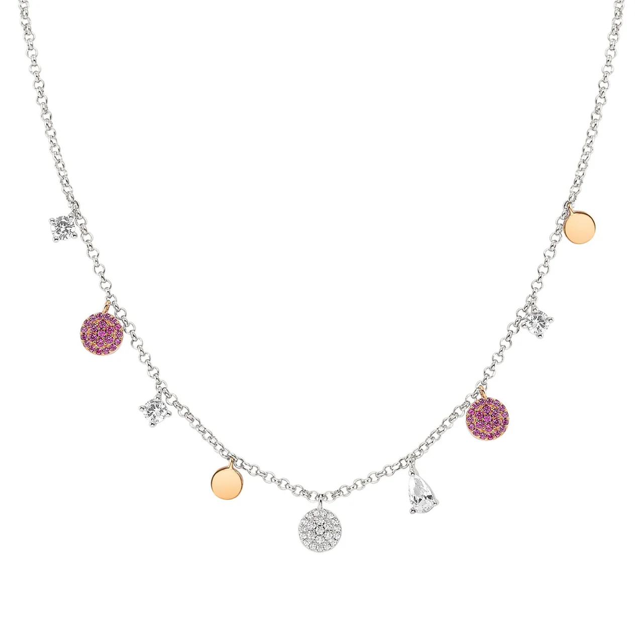Lucentissima Sterling Silver Ladies` Necklace