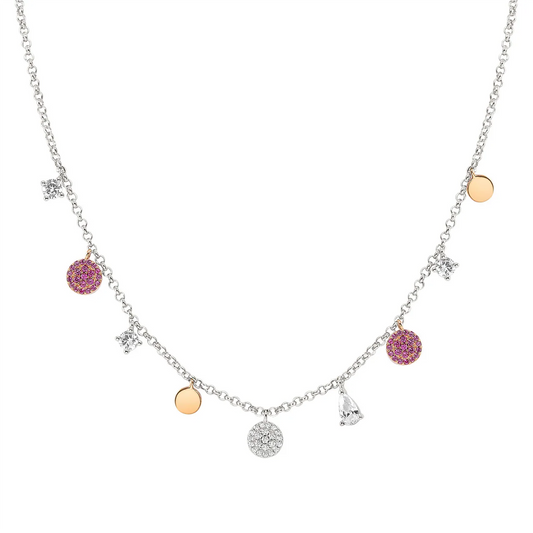 Lucentissima Sterling Silver Ladies` Necklace