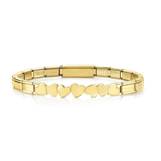 Trendsetter Bracelet - Hearts YELLOW GOLD