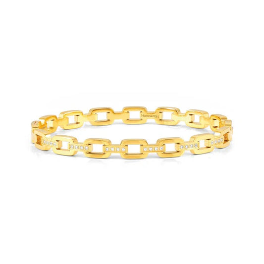 Pretty Bangles Bracelet in Steel with CZ