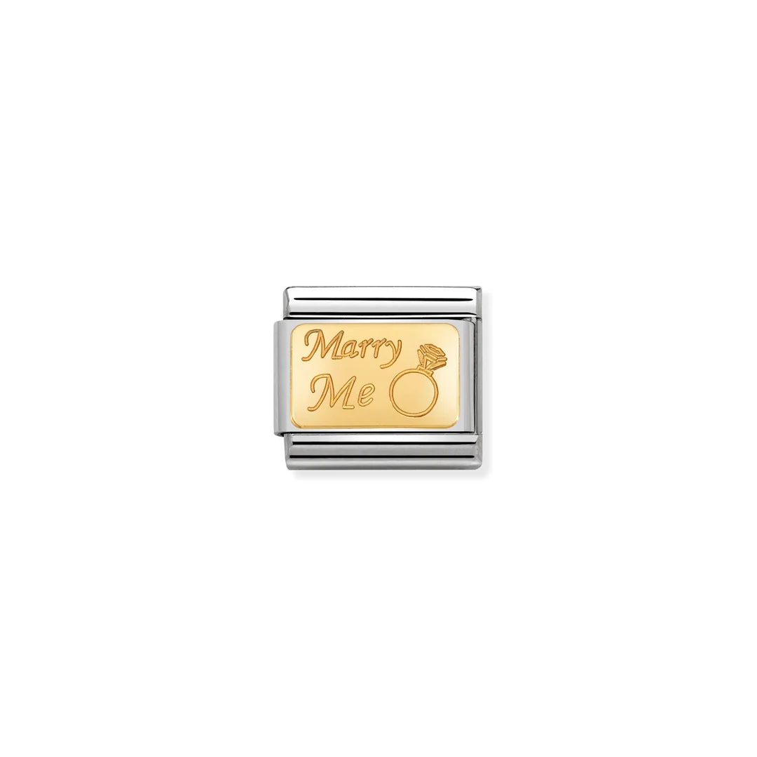Gold Marry Me Charm