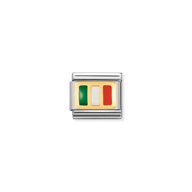Yellow Gold Ireland Flag Charm