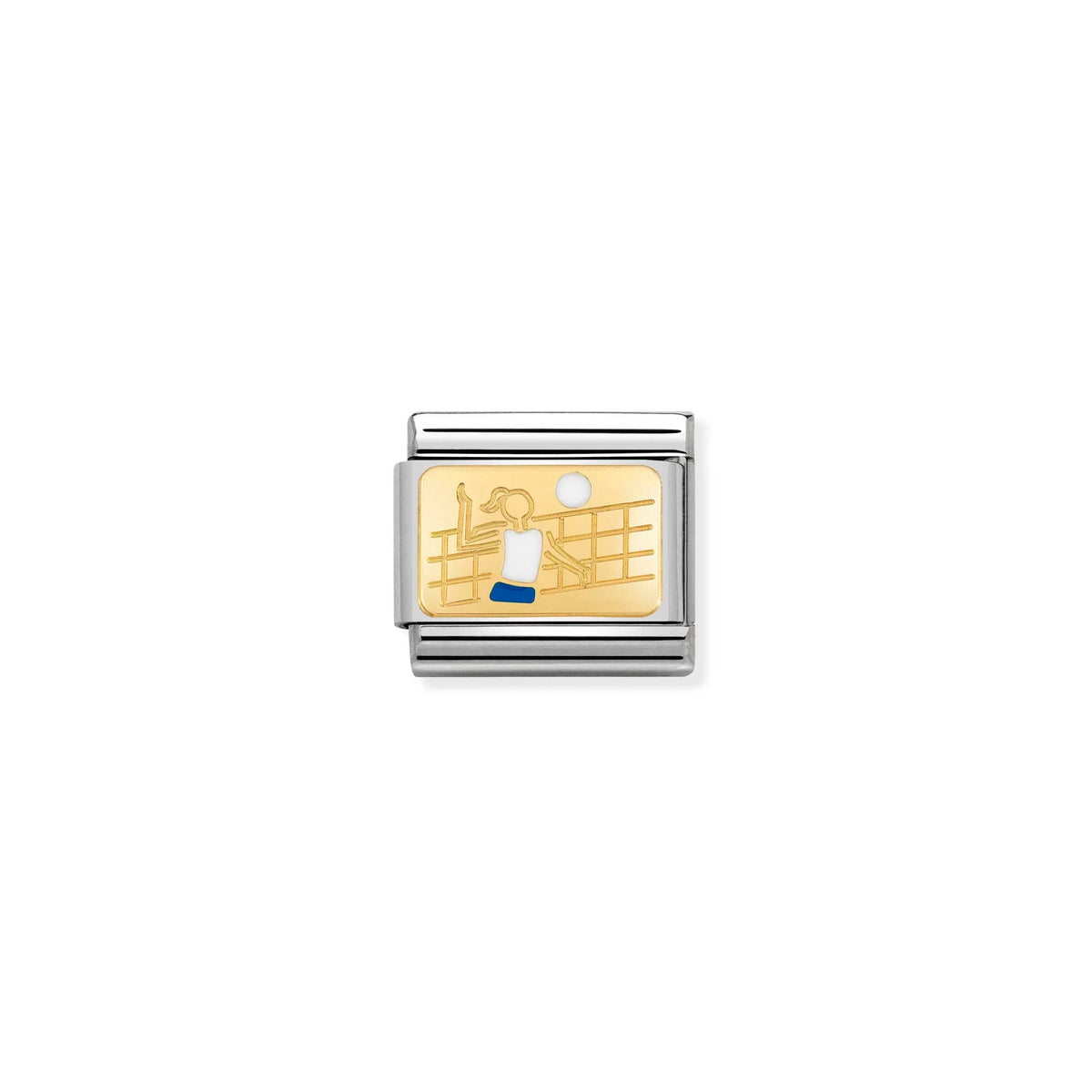 Gold Volleyball Charm