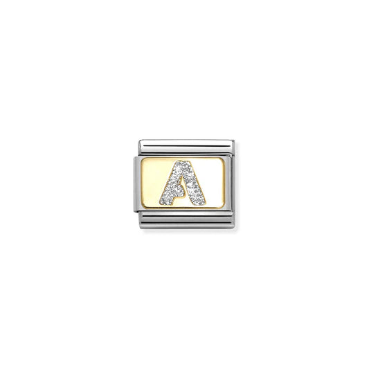 Classic Gold Glitter A Charm