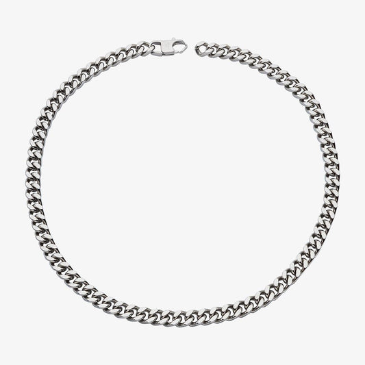 Stainless Steel Necklace - Polished Finish - 50cm