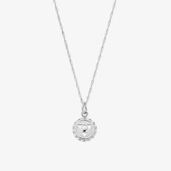 Silver Tiny Twisted Rope Chain Third Eye Chakra Necklace