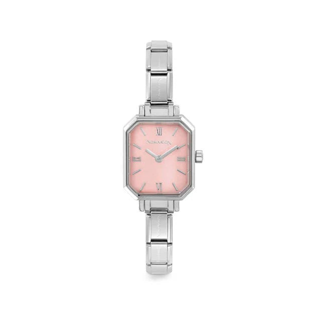 Paris Pastel Pink Steel Strap Watch