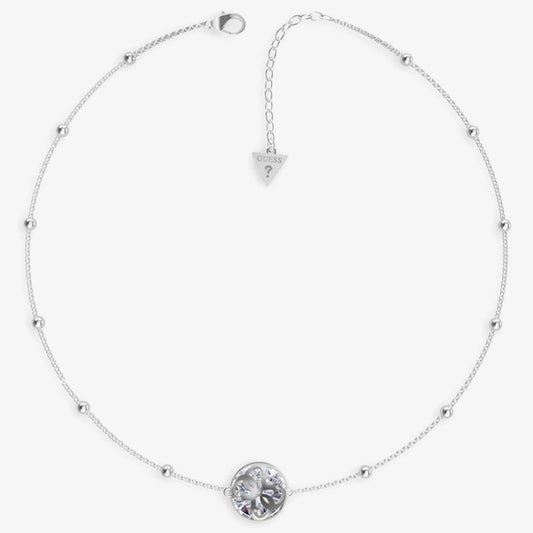 Boule 4G Silver-Tone Crystal Necklace