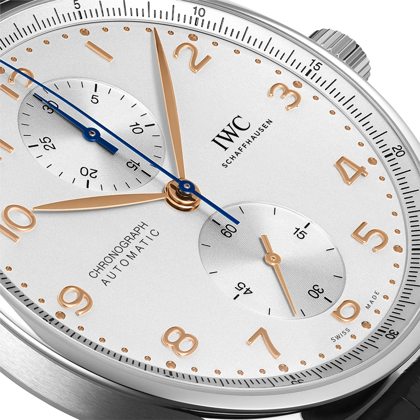 Portugieser Chronograph 41mm Leather Strap Watch