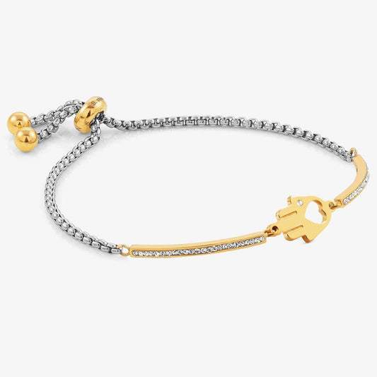 Milleluci Gold Plated Hand of Fatima Bracelet