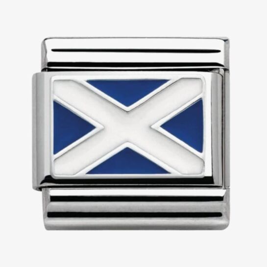 Silver Scotland Flag