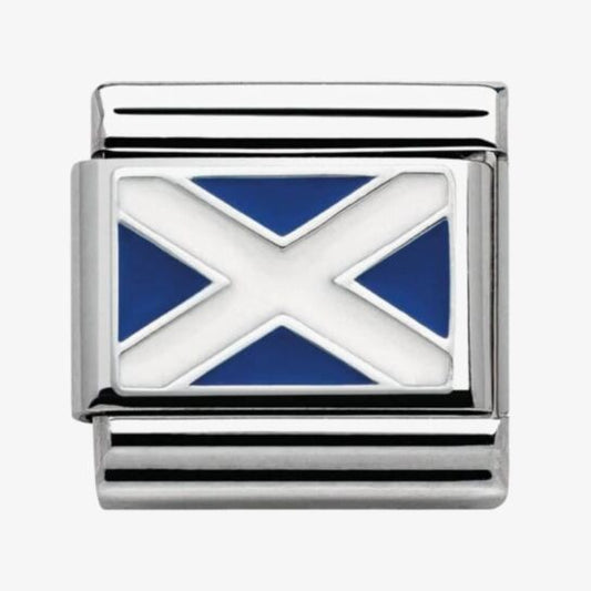 Silver Scotland Flag