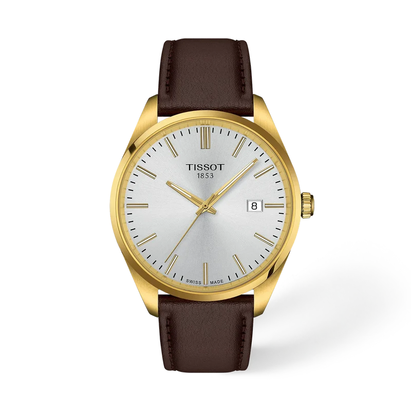PR100 40mm Quartz Leather Strap Watch