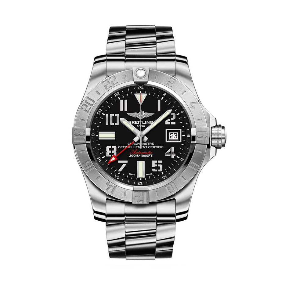 Avenger II GMT 43mm | Steel Case Black Dial
