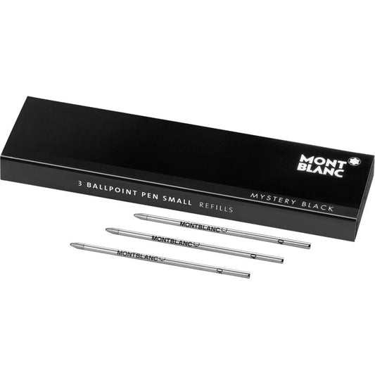 3 Ballpoint Pen Refills Mystery Black