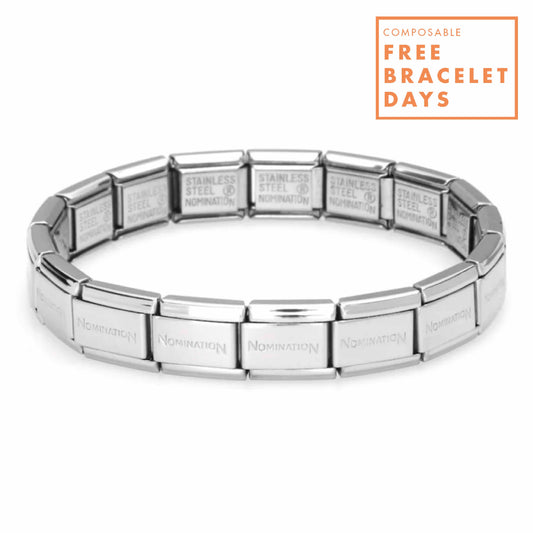 Nomination Classic Stainless Steel Starter Bracelet * MUST BE PURCHASED WITH CHARM *