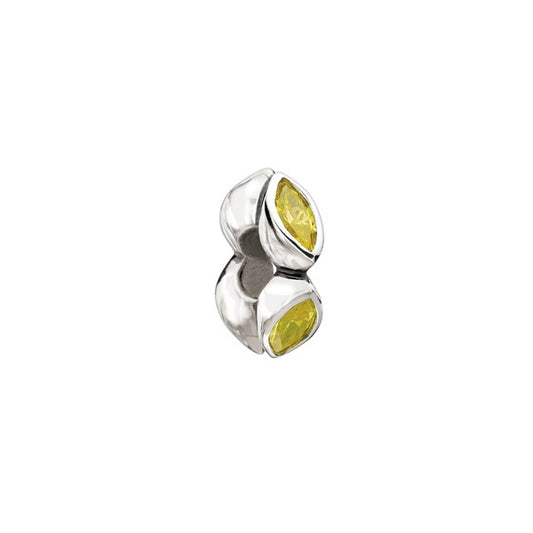 Midtown Marquis Yellow CZ Charm